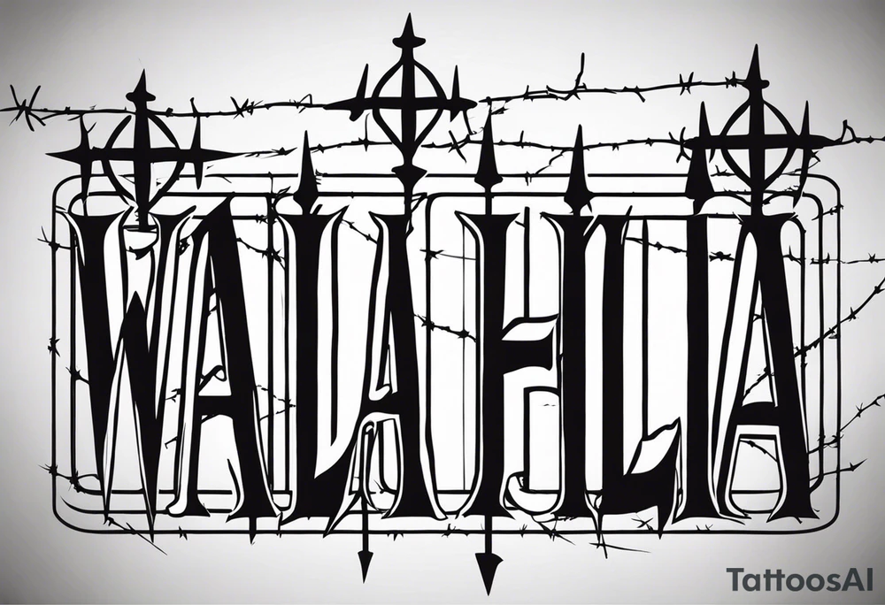 valhalla barb wire prison tattoo idea