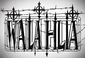 valhalla barb wire prison tattoo idea