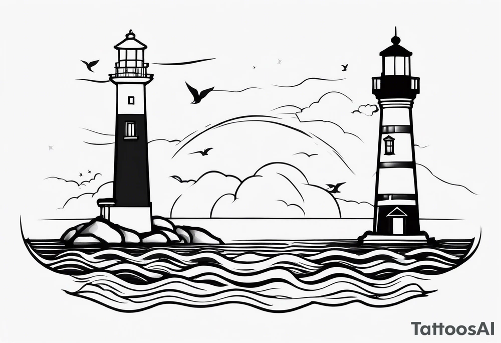lighthouse tattoo idea