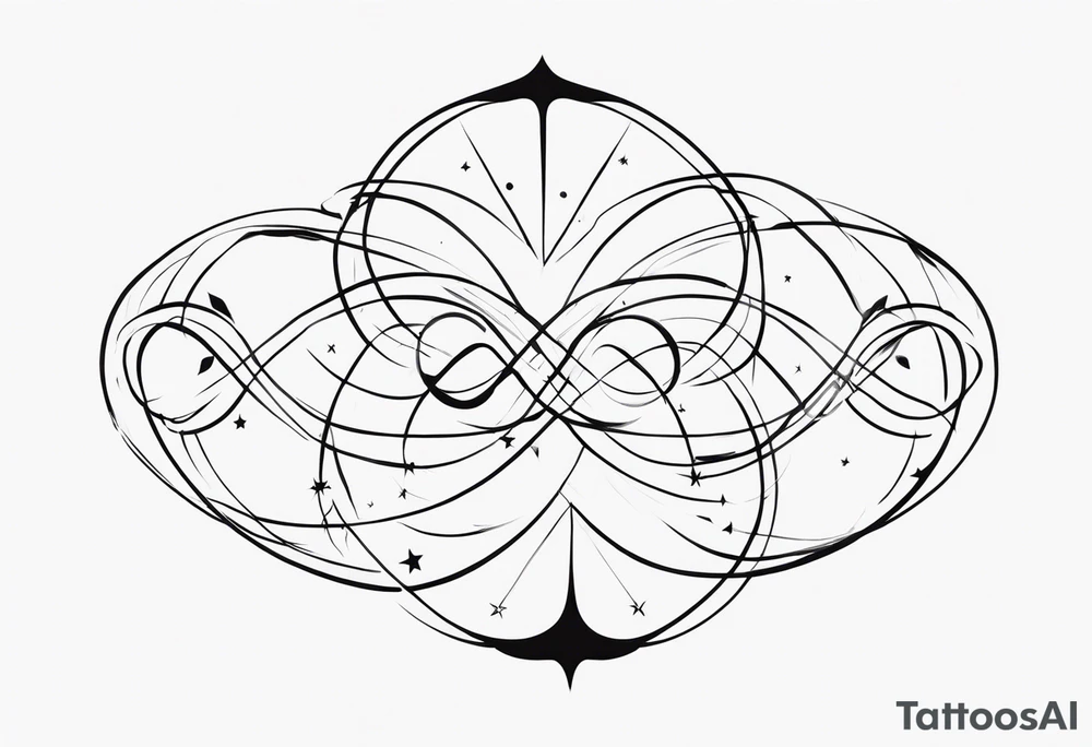 Infinity, family, five tattoo idea