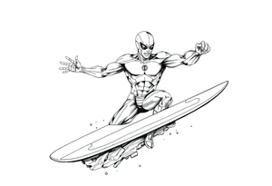 Silver Surfer comic accurate tattoo idea