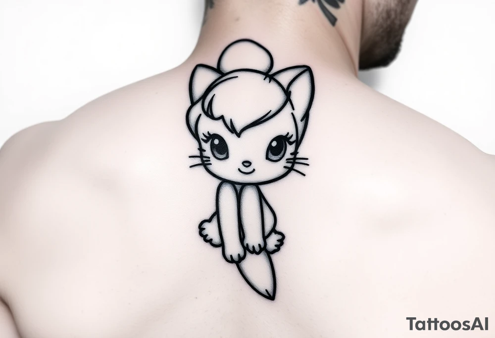 Sally as tinkerbell hello kitty tattoo idea