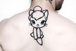 Sally as tinkerbell hello kitty tattoo idea