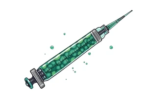 Syringe full of meth super powerful tattoo idea