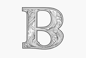 letter r tattoo idea