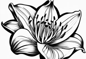 Small lily tattoo idea