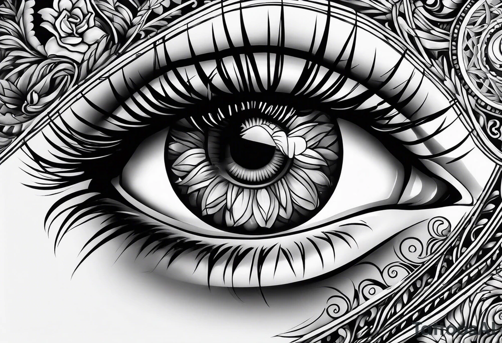 Eye ball tattoo idea