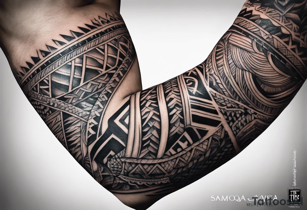 Samoan forearm tattoo with “Tialavea” in it tattoo idea