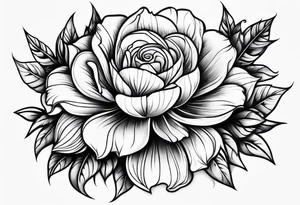 Chicano flowers tattoo idea