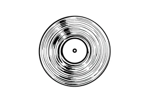 vinyl record tattoo idea