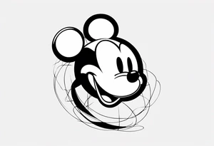 mickey mouse tattoo idea
