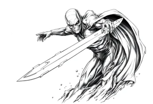 Silver Surfer comic accurate tattoo idea