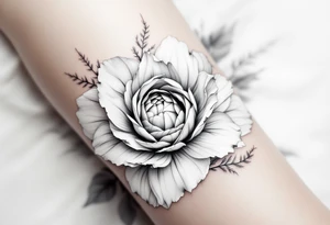 Chrysanthemum, White Rose, sunflower tattoo tattoo idea