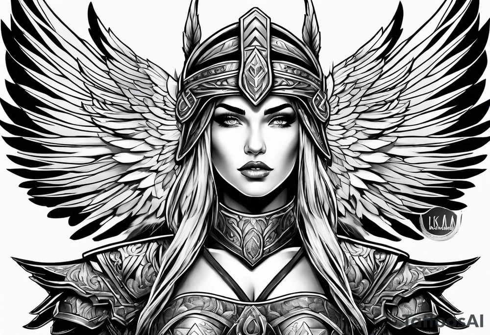 Valkyrie warrior tattoo idea