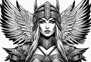 Valkyrie warrior tattoo idea