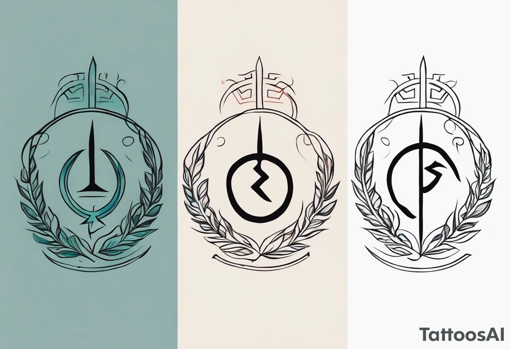 Ancient greek strength symbol tattoo tattoo idea
