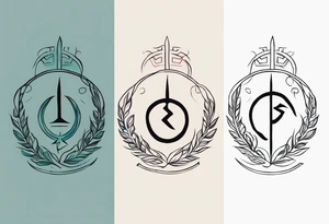 Ancient greek strength symbol tattoo tattoo idea