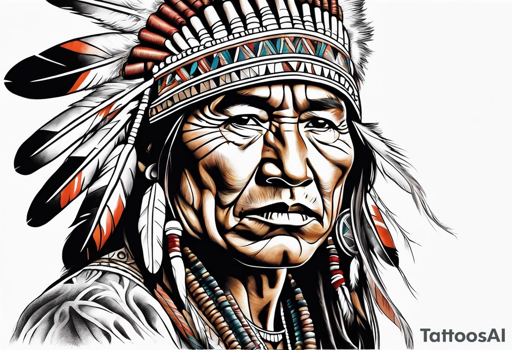 Native American Smudging tattoo idea