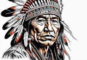 Native American Smudging tattoo idea