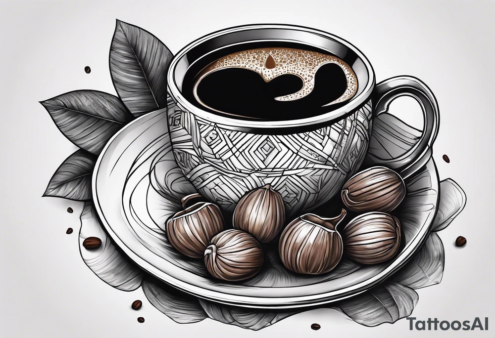 chestnuts poured into coffee tattoo idea