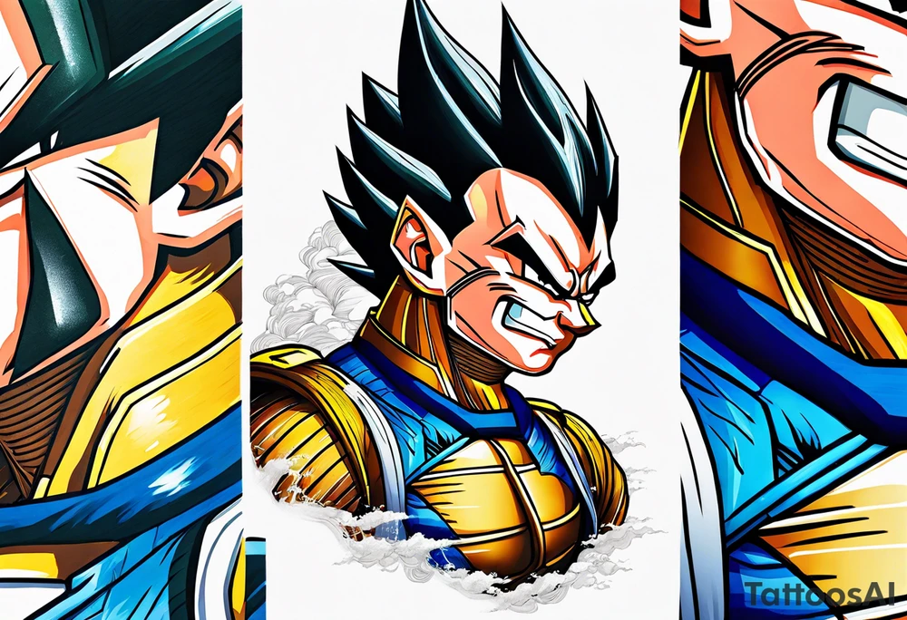 Vegeta tattoo idea