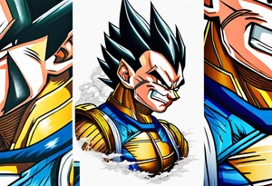 Vegeta tattoo idea