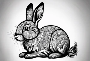 bunny tattoo idea