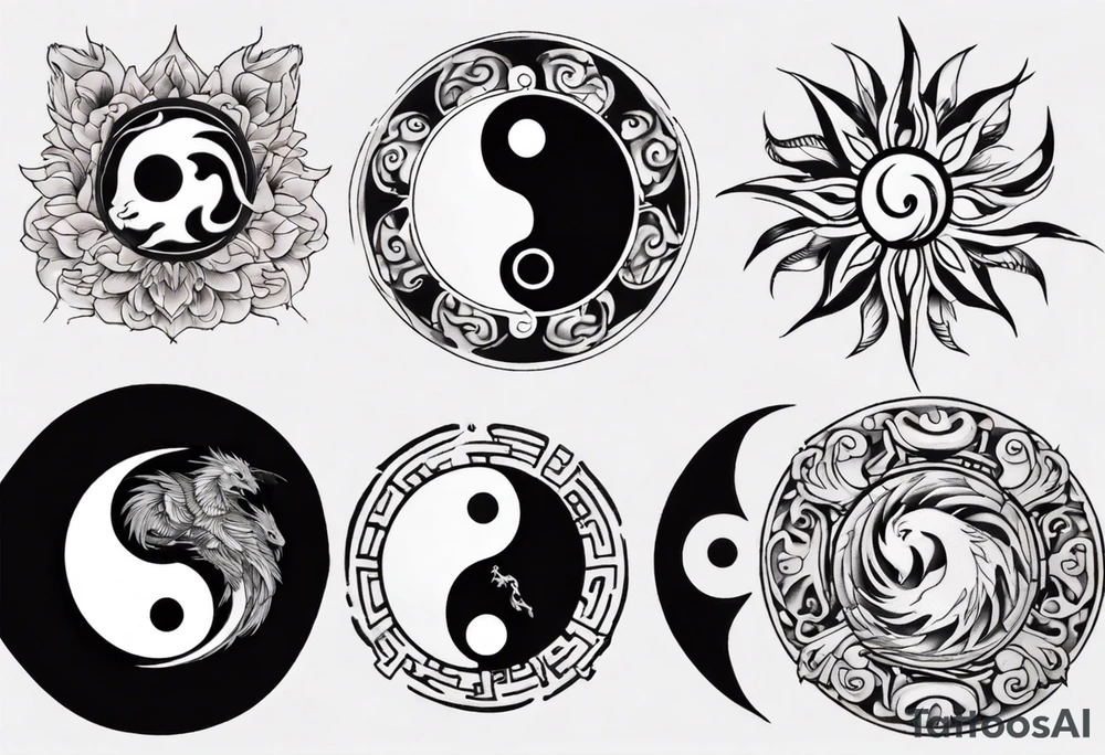 yin yang tattoo idea