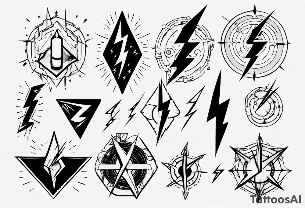 lightning tattoo idea