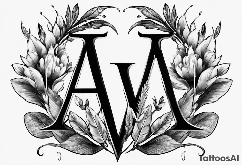 The letter W with arrows incorporated tattoo idea The letter W with arrows incorporated tattoo idea