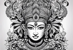 hindu elements tattoo idea