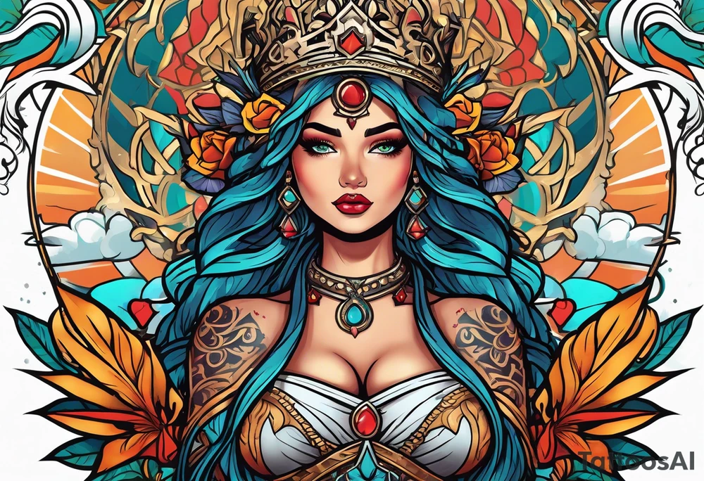 Justicia Goddess . tattoo idea