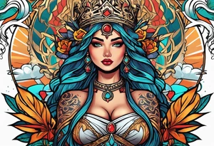 Justicia Goddess . tattoo idea