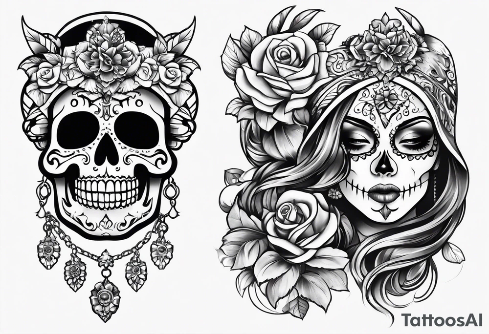 La muerte tattoo idea
