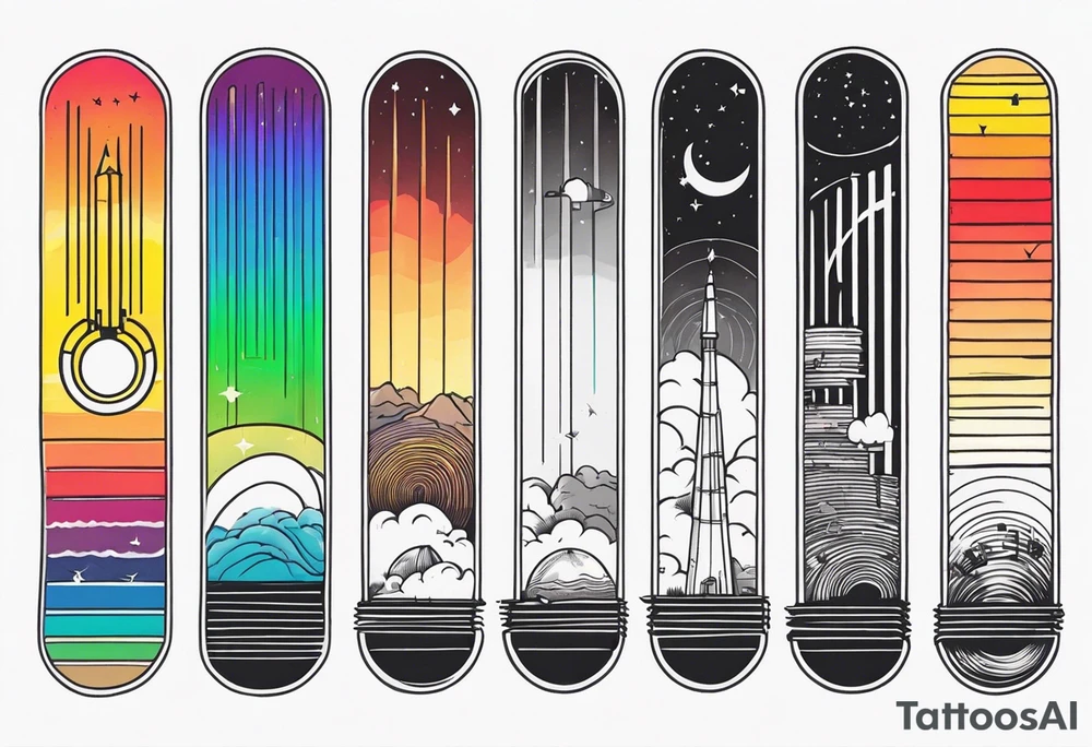 electromagnetic spectrum tattoo idea