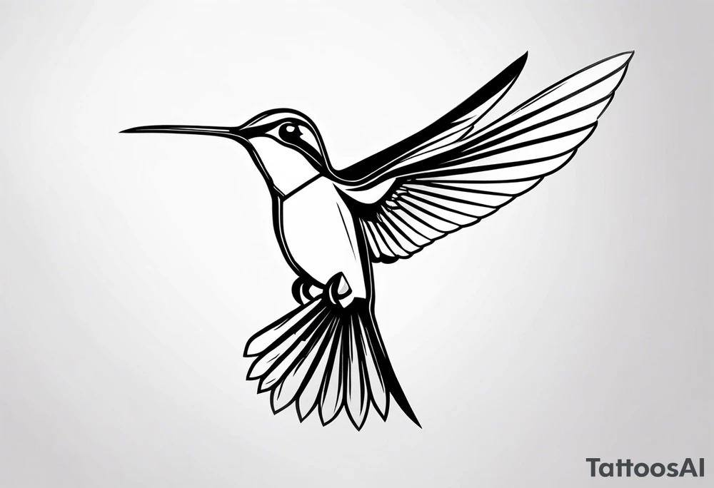 hummingbird tattoo idea