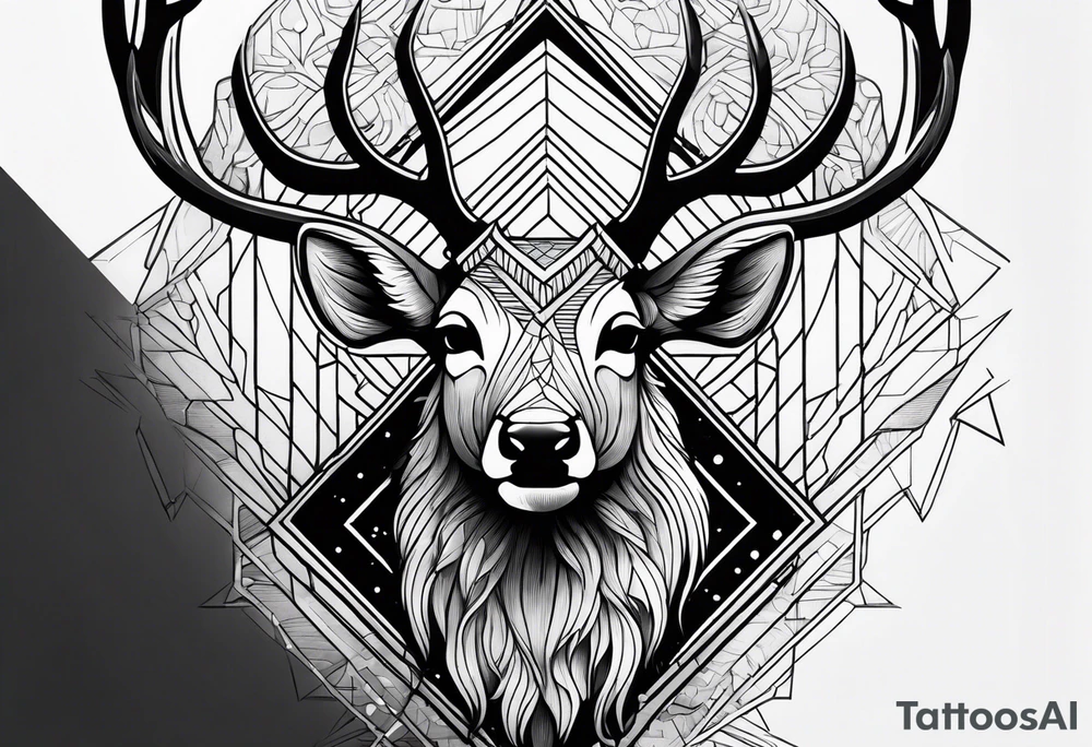 A deer that is big tattoo idea