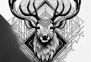 A deer that is big tattoo idea