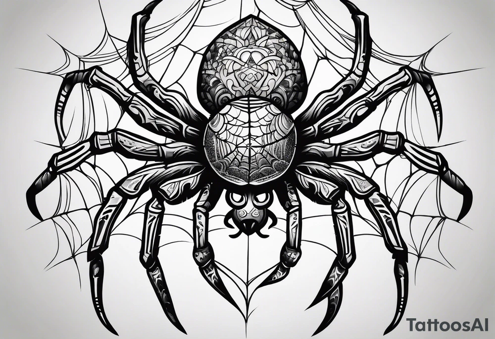 Spider tattoo idea
