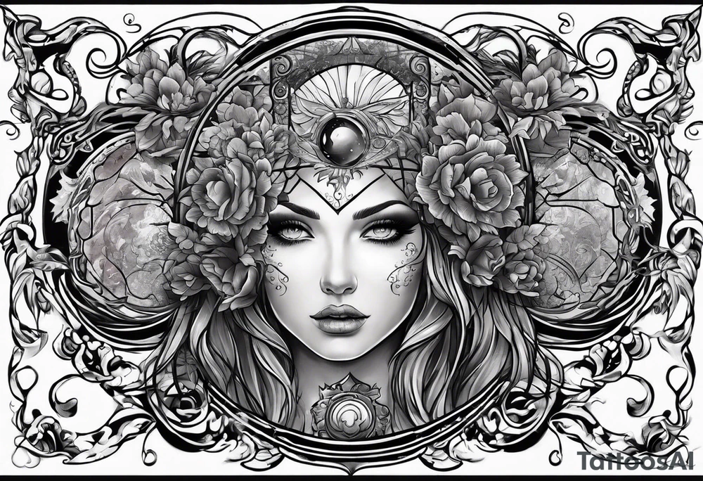 Portal to another world tattoo idea