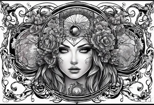 Portal to another world tattoo idea