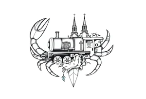 Hurricane, train, Phi Sigma Nu, Duke University Chapel, cancer zodiac tattoo idea