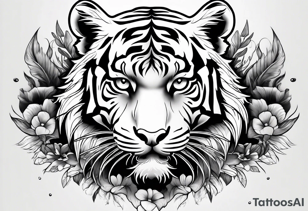Tiger in water forearm tattoo tattoo idea