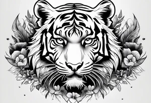 Tiger in water forearm tattoo tattoo idea