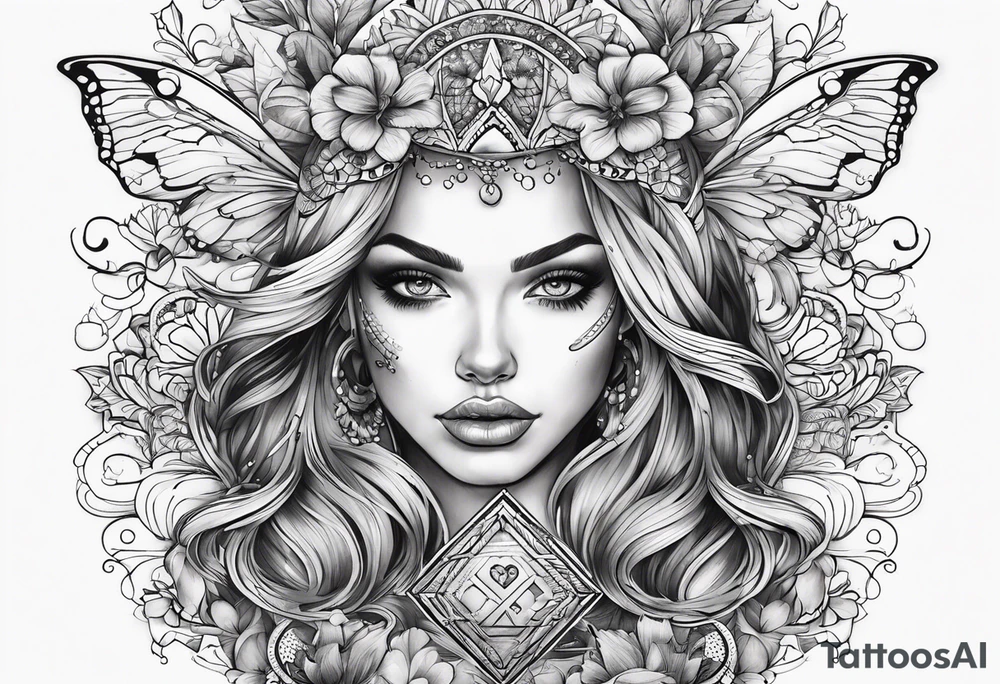Graag een tattoo met sterrenbeeld boogschutter, liefde en geluk tattoo idea