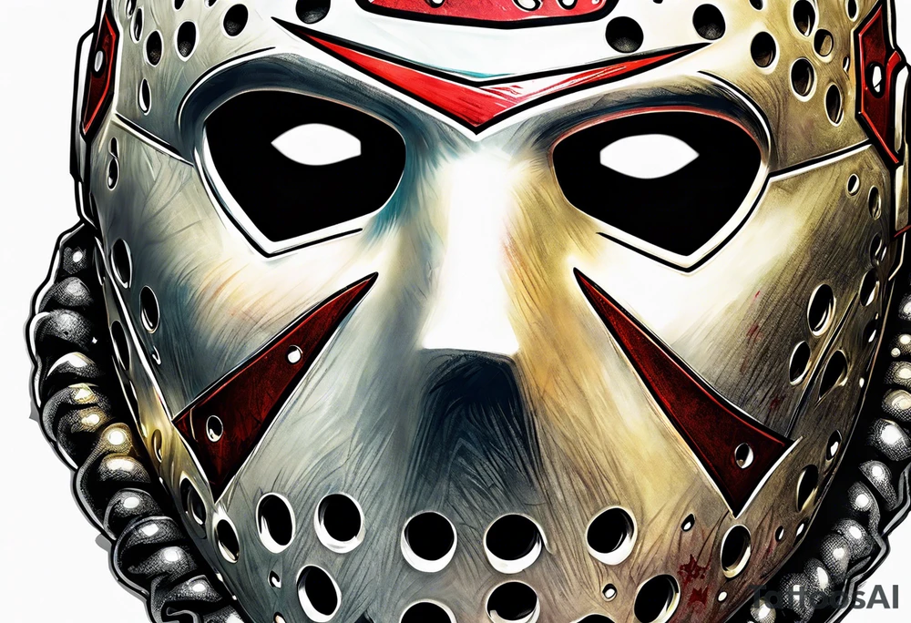Friday the 13th Jason mask tattoo idea