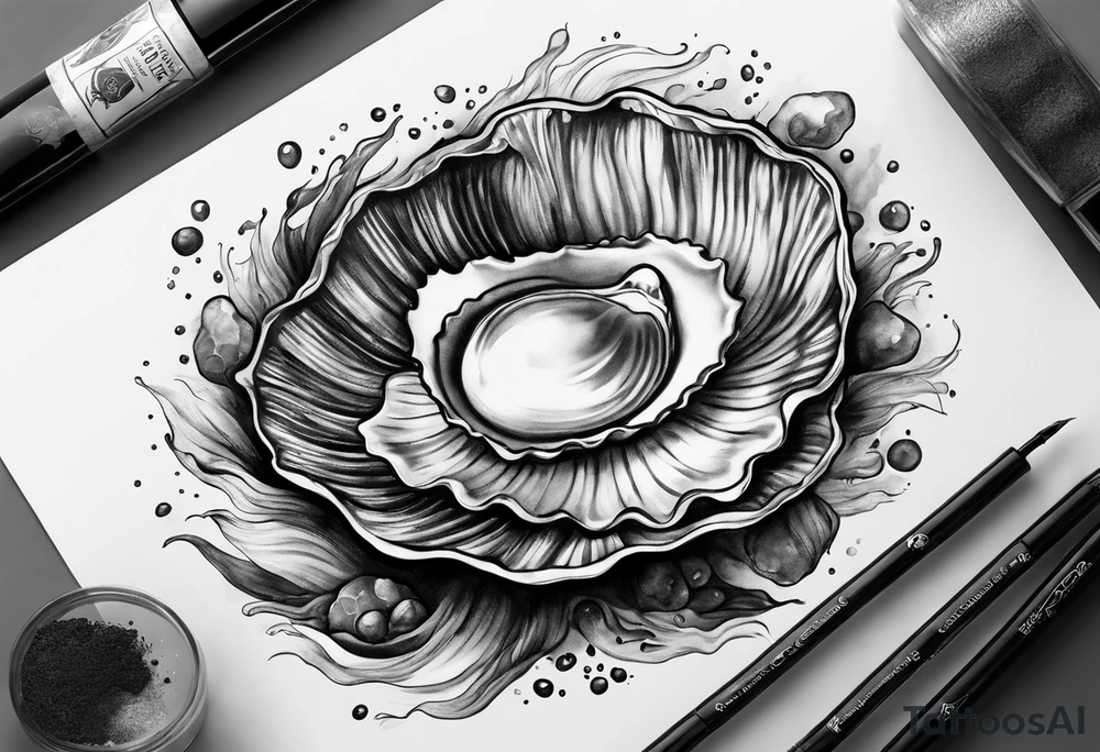The world is your oyster tattoo idea
