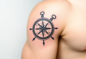 compass tattoo idea
