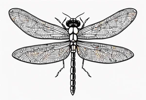 fine line barbed wire body small dragonfly tattoo idea