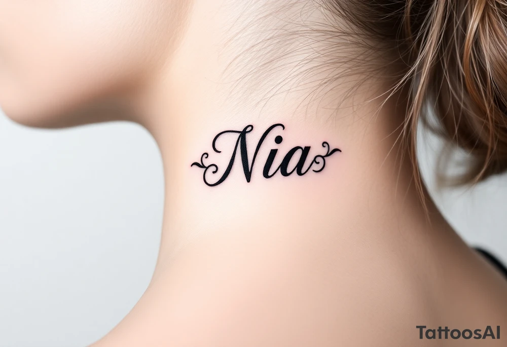 Name Nia tattoo idea